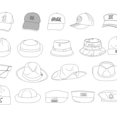 衣服箱包配饰CAD