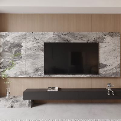 电视背景墙 电视柜 电视机