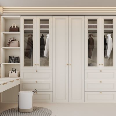 现代衣柜 梳妆台 现代衣帽间衣柜 服饰包包 衣服 箱包