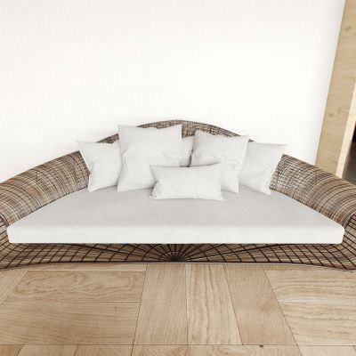 沙发 多人沙发 竹筐沙发 竹编沙发