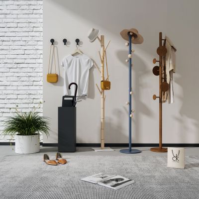 现代衣帽架组合