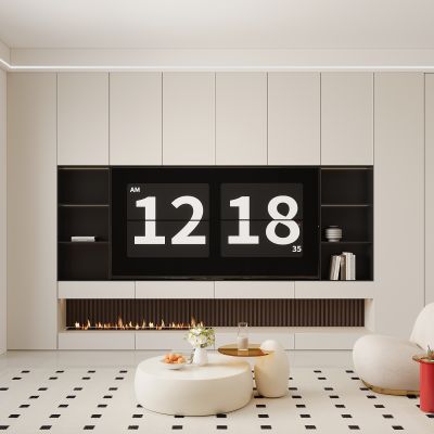 现代电视背景墙 电视柜 造型墙 装饰墙 装饰柜 电视机