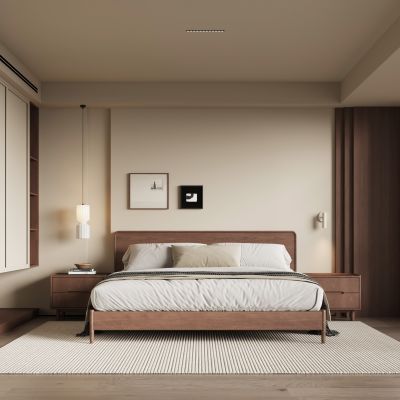 现代中古风卧室