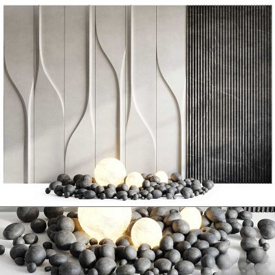 现代床头板 3d 壁板 34