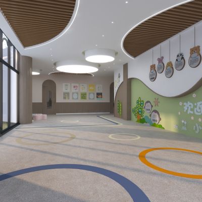 现代幼儿园大厅