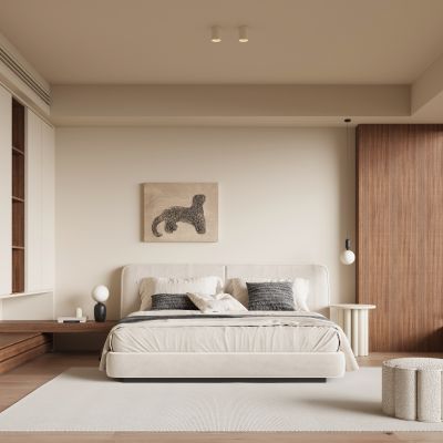 现代中古风卧室