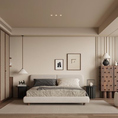 现代中古风卧室