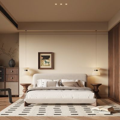 现代中古风卧室