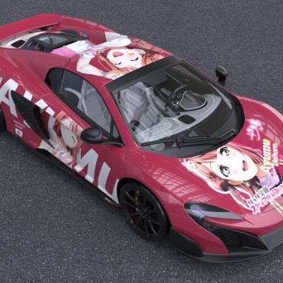 迈凯伦675带涂装内饰车门可开关