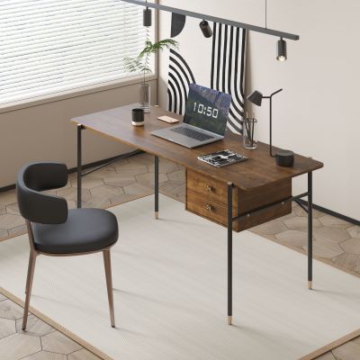 现代中古风书桌椅组合