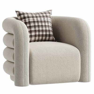 曲线休闲椅3D模型