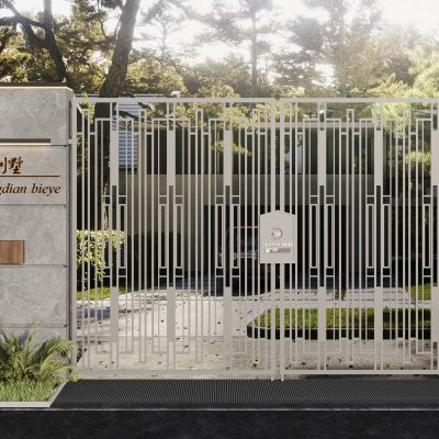 现代庭院门 大门 花园门 入户门 铁艺门 铁门 别墅庭院门