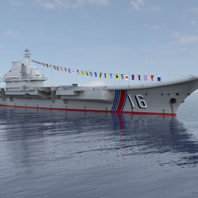 辽宁号航空母舰海军航母带作战指挥室控制台室内外结合真实还原