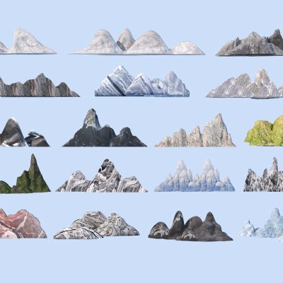 新中式雪浪石 石头 假山组合