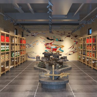 新中式民俗文化土特产店铺