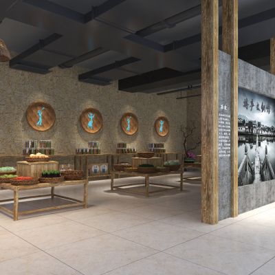 新中式民俗文化土特产店铺