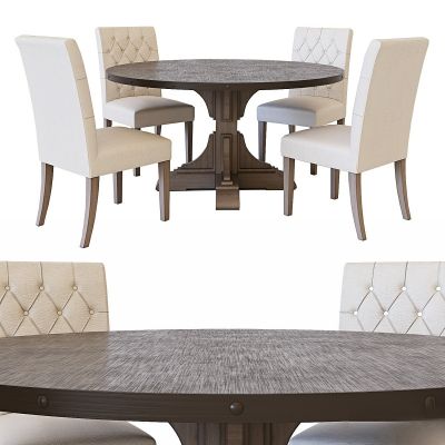 RH圆形餐桌和Bennett Parsons餐椅