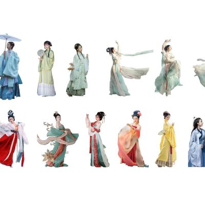 2d人物古代人物古风人物古装汉服男人女人女子