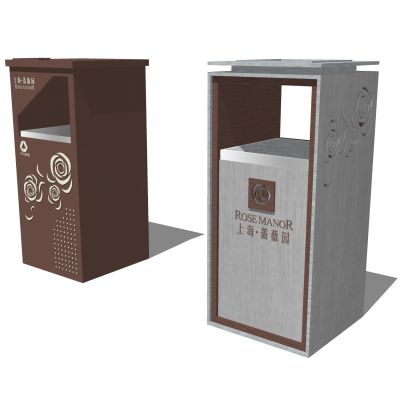 现代垃圾桶原木垃圾桶金属垃圾桶创意垃圾桶果皮箱