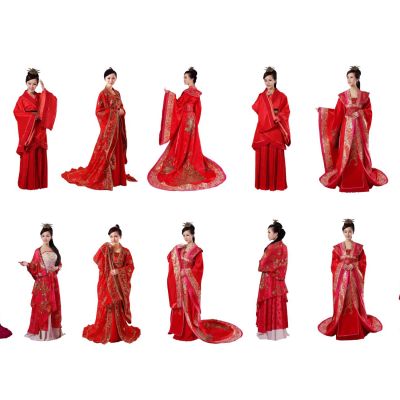 2d人物中式古风古典汉服女人美女人物女子中式婚礼服