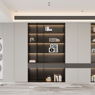 现代书柜 书籍 展示柜 开放式书柜