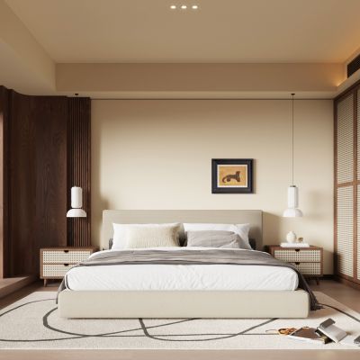 现代中古风卧室