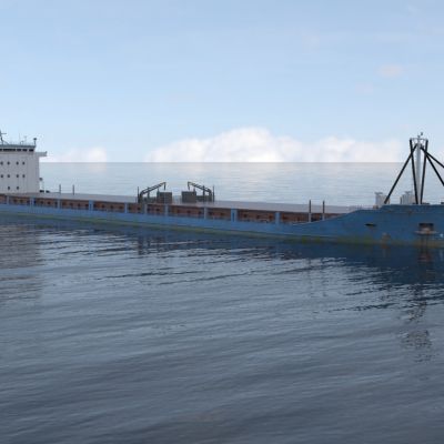 远洋集装箱货轮船