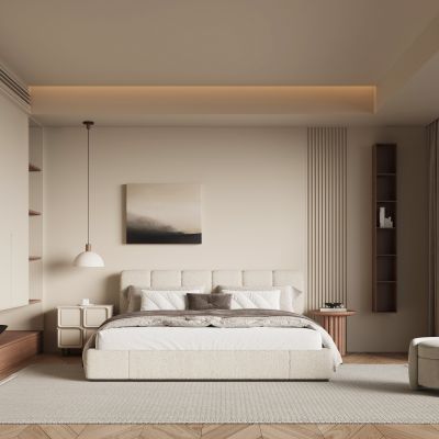 现代中古风卧室