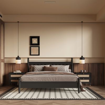 现代中古风卧室