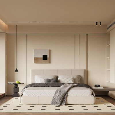 现代中古风卧室