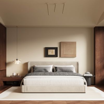 现代中古风卧室