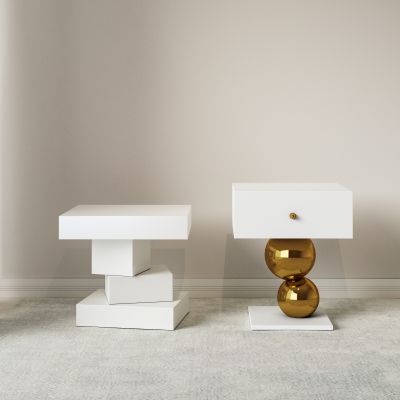 现代床头柜组合 简约床头柜 异形床头柜