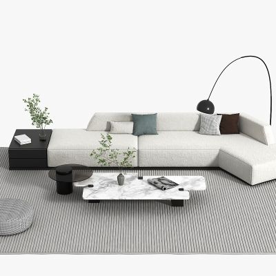 现代沙发茶几组合