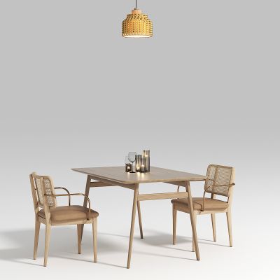 酒吧桌椅组合，小吊灯