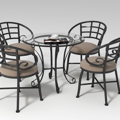 户外铁艺桌椅组合