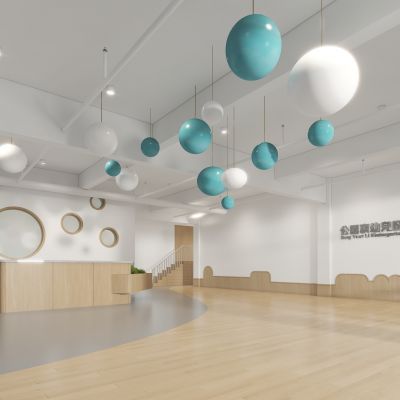 现代公共办公室会议室