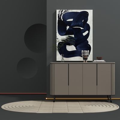 现代烤漆玄关边柜