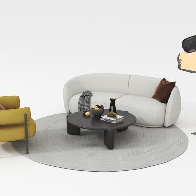 现代沙发茶几组合