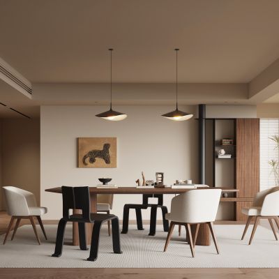 现代中古风餐厅