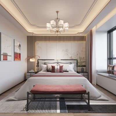 新中式卧室