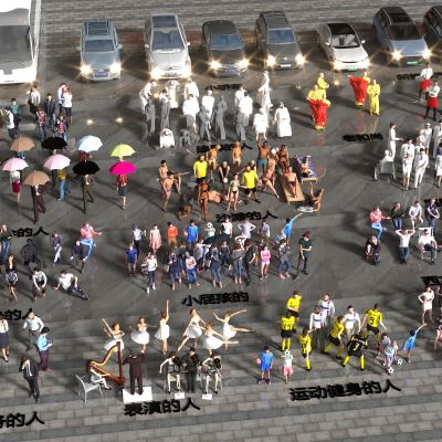 现代人物 各类人物合集 办公人 休闲人 坐姿人 商务人 汽车