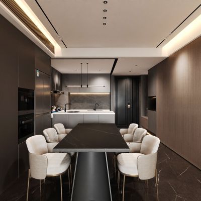 餐厅 厨房 桌椅组合