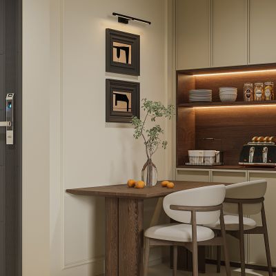 现代奶油风客餐厅