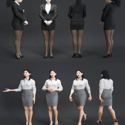 现代前台人物 气质美女 服务员 接待 迎宾 文员 办公人物 职场人物