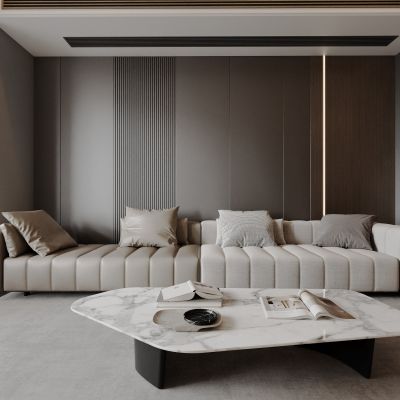 客厅 多人沙发 茶几