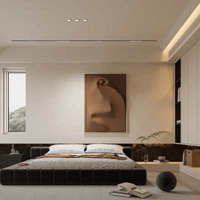 现代奶油风卧室