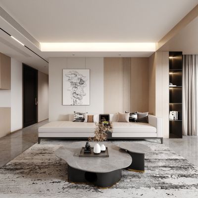 客厅 茶几 多人沙发