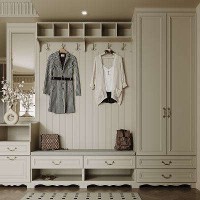 现代入户玄关柜 鞋柜 衣服 包包