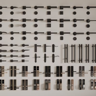 现代金属门把手 拉手组合