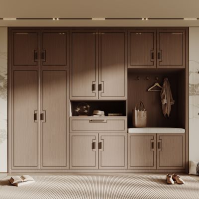 新中式入户玄关柜